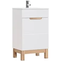 ensembles salle de bain - ensemble meuble vasque - 50 cm - cintra white blanc