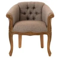 fauteuil crapaud gris - amadeus 62 gris - classique - intemporel - salon - 1 place - avec accoudoirs - tissus