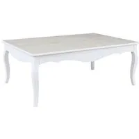 tables & bureaux - table basse - victoria - l 118 cm x l 78 cm x h 45 cm - blanc