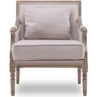 fauteuil bergère ambroise style louis xvi tissu beige