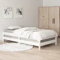 fhe - lit empilable blanc 90x200 cm bois de pin massif - haute qualite yosoo - dx0437