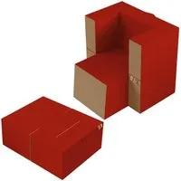 canapé fauteuil pouf praticha en mousse sofa avec repose-pieds 1 places tissu dehoussable et lavable couleur rouge pompéien