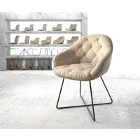 fauteuil gaio-flex x-cadre noir vintage beige