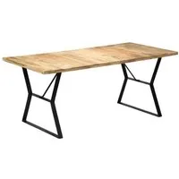 table de salon salle a manger design 180 cm bois de manguier massif