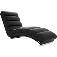 chaise longue / fauteuil design noir taylor - miliboo - contemporain - détente et style