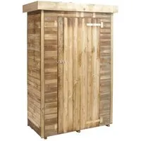 armoire de jardin en bois forest style - théo - 3 étagères - 0,7 m²