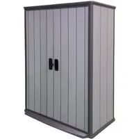 armoire de rangement en résine pour le jardin - keter - 138x80,5x185cm - gris