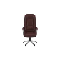 fauteuil de bureau coach coloris marron