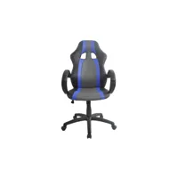 fauteuil de bureau aston coloris noir/ bleu