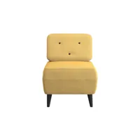 fauteuil fixe festy coloris jaune moutarde