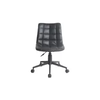 chaise de bureau kube coloris noir