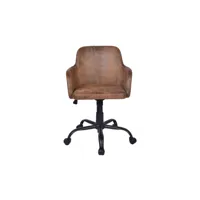 fauteuil de bureau angy 2 coloris marron
