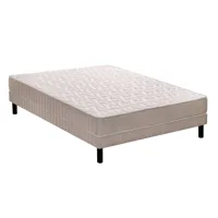 matelas  ressorts + sommier 140x190 cm epeda finesse