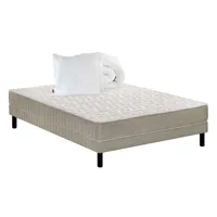 matelas + sommier ressorts 160x200 cm epeda pack finesse