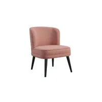 fauteuil fixe lomoco sully coloris rose