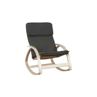 fauteuil à bascule rocking coloris gris