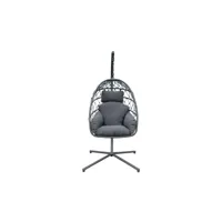 fauteuil suspendu maldives coloris gris