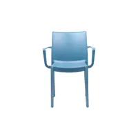 chaise avec accoudoirs popy coloris bleu