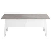 table basse relevante level coloris gris