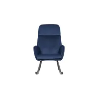 fauteuil à bascule rollin coloris bleu foncé