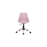 chaise de bureau  callia coloris rose