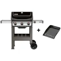 barbecue à gaz weber spirit ii e-310 gas grill + plancha