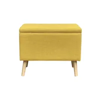 pouf-coffre benchy coloris jaune