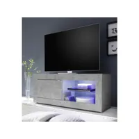 subleem meuble tv 140 cm 1 porte basica béton azura-38550