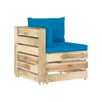 canapé d'angle sectionnel  canapé scandinave sofa avec coussins bois imprégné de vert meuble pro frco89844