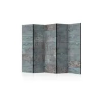 paravent 5 volets - turquoise concrete ii [room dividers] a1-paravent165