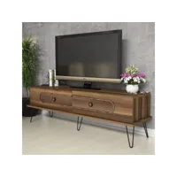 meuble tv dover l145cm bois foncé