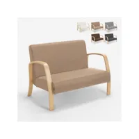 fauteuil canapé design en bois et tissu pour salon et studio esbjerg modus sofà