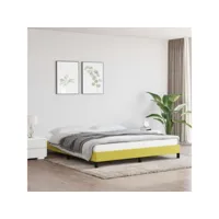 cadre de lit de qualité vert 180 x 200 cm tissu