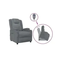 fauteuil inclinable  fauteuil de relaxation anthracite similicuir meuble pro frco65718