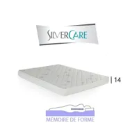 matelas à mémoire de forme sotto silvercare épaisseur 14 cm dont 2 cm 50kg par m3 compatible canapé express 160 cm 20100882895