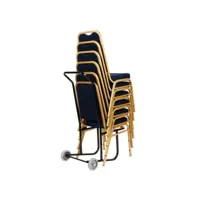 chariot pour chaises de banquet - 10 chaises - bolero -  - acier 490x540x1030mm