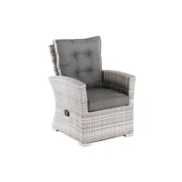 fauteuil d'extérieur gris,rotin synthétique,70x72x93cm,coussins anthracite inclus a41902956