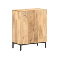 buffet, meuble de rangement pour salon ,bureau 60x35x77 cm bois de manguier massif tehzhr63052
