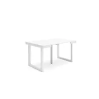 table console extensible console meuble 140 pour 6 personnes pieds bois massif style moderne blanc 180_25