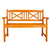 banc d'assise, banquette rectangulaire en bois coloris naturel - longueur 120 x profondeur 60 x hauteur 90 cm