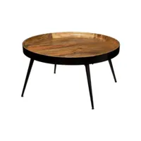 table basse ronde design siwan 70cm naturel