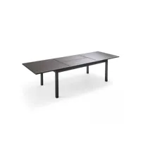 table de jardin extensible en aluminium et bois composite