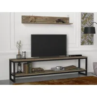 ensemble meuble tv wanna noyer 180 cm azura-42211