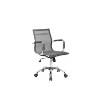 chaise de bureau dmannin, chaise de direction avec accoudoirs, chaise de bureau ergonomique, gris, 62x54h92102 cm 8052773857260
