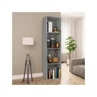 bibliothèque，meuble tv，armoire basse，meuble de rangement sonoma gris 36x30x143 cm cmwi597043