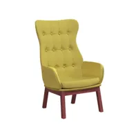 fauteuil salon - fauteuil de relaxation vert clair tissu 70x77x94 cm - design rétro best00004953622-vd-confoma-fauteuil-m05-104