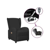 fauteuil relax électrique fauteuil de massage - fauteuil de relaxation à oreilles noir similicuir meuble pro frco62298