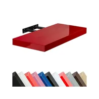 stilista® étagère murale volato, longueur 50cm, couleur au choix - couleur : rouge brillant