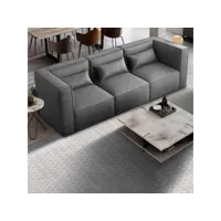 canapé modulable 3 places confortable moderne en tissu solv modus sofà