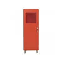 malibu - colonne de rangement vintage h143cm - couleur - rouge